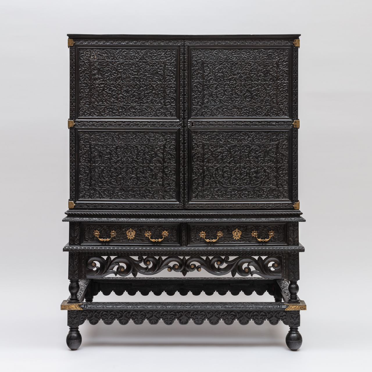 A Coromandel Cabinet on a Stand 